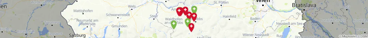 Map view for Pharmacies emergency services nearby Randegg (Scheibbs, Niederösterreich)